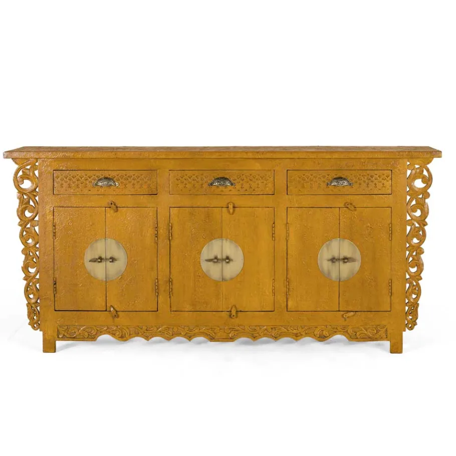 Best Wohnen Asia Style Sideboard in Ocker Gelb - Nelu