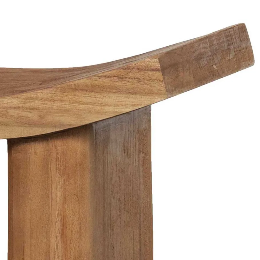 Best Wohnen Asiatischer Hocker aus Paulownia massiv - Dualko