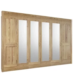 Best Wohnen Asteiche Kleiderschrank 6-türig mit 4 Spiegeln - Zamron