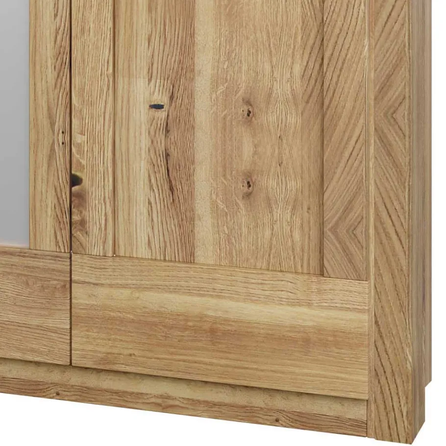 Best Wohnen Asteiche Kleiderschrank 6-türig mit 4 Spiegeln - Zamron