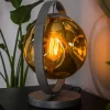 Hot Wohnen Außergewöhnliche Tischleuchte in Gold Glas - Vadimma
