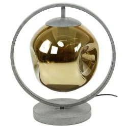 Hot Wohnen Außergewöhnliche Tischleuchte in Gold Glas - Vadimma