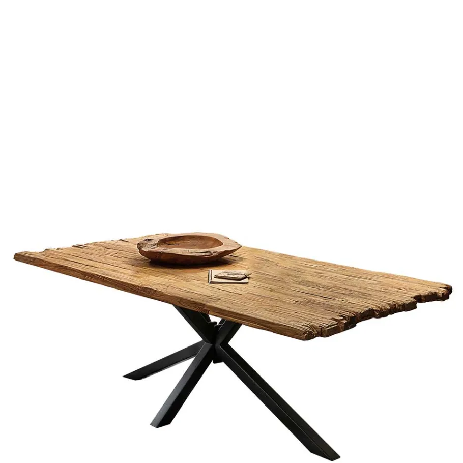 Sale Wohnen Ausgefallener Tisch aus Teak Recyclingholz rustikal - Kyras