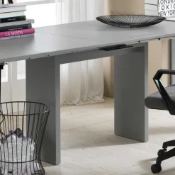 Online Wohnen Ausziehbarer Tisch Greeka in Grau