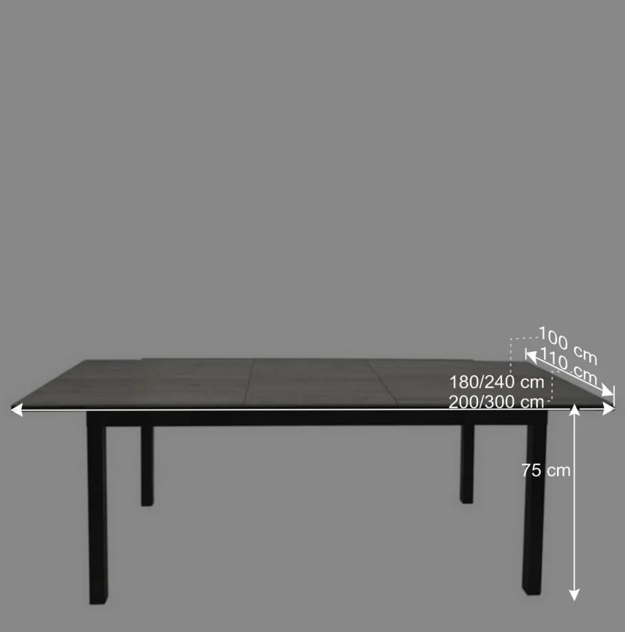 Clearance Wohnen Ausziehtisch für den Garten modern - Curedo