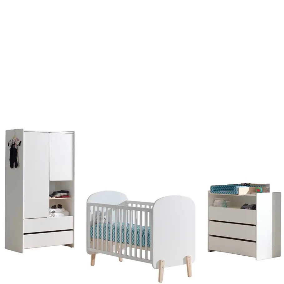 Sale Wohnen Babyzimmer Einrichtung Möbelset - Mauricia (dreiteilig)
