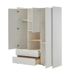Clearance Wohnen Babyzimmer Kompletteinrichtung in Weiß - Mauricia (vierteilig)
