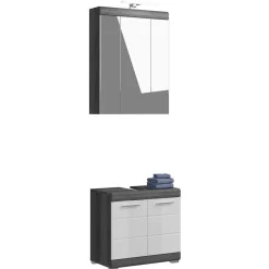 Hot Wohnen Bad Beckenschrank & Spiegelschrank - Nancys (zweiteilig)