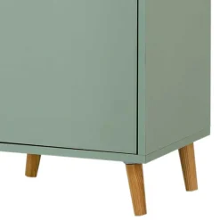 New Wohnen Bad Hochschrank in Graugrün & Eiche - Vereny