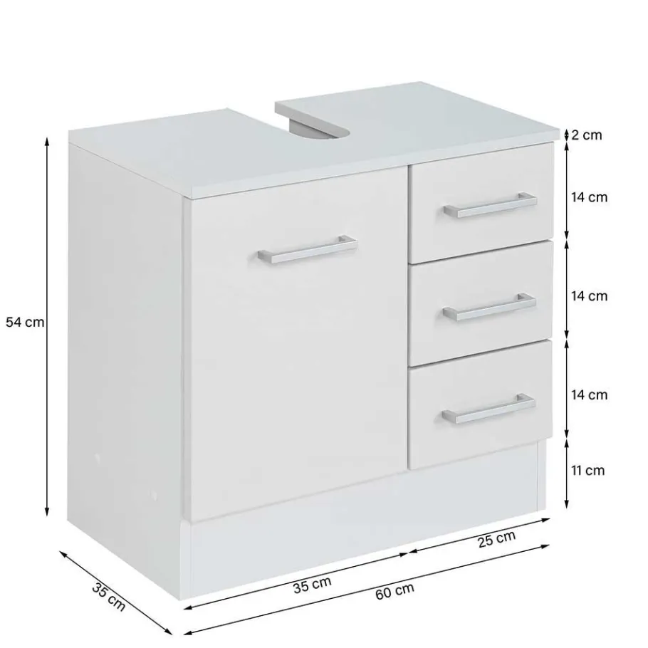 Best Wohnen Bad Komplett-Set Möbel - Girios (fünfteilig)