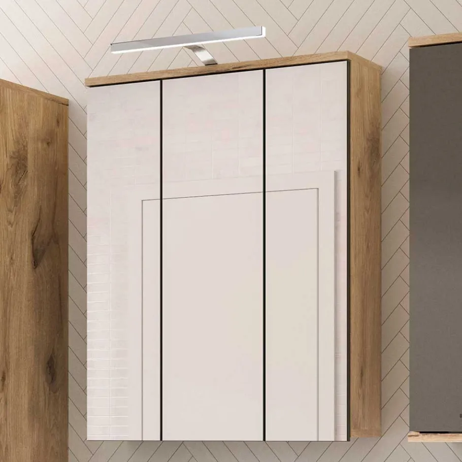 Outlet Wohnen Bad Oberschrank mit Spiegeltüren 60 cm breit - Depart
