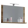 Clearance Wohnen Bad Spiegel in Holzoptik Wildeiche Honig - Toulon