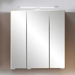 Discount Wohnen Bad Spiegelschrank in Wildeiche Optik - Drumias