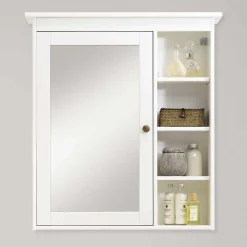 Clearance Wohnen Bad Spiegelschrank mit Regal in Weiß - Lousias