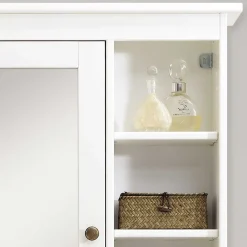 Clearance Wohnen Bad Spiegelschrank mit Regal in Weiß - Lousias