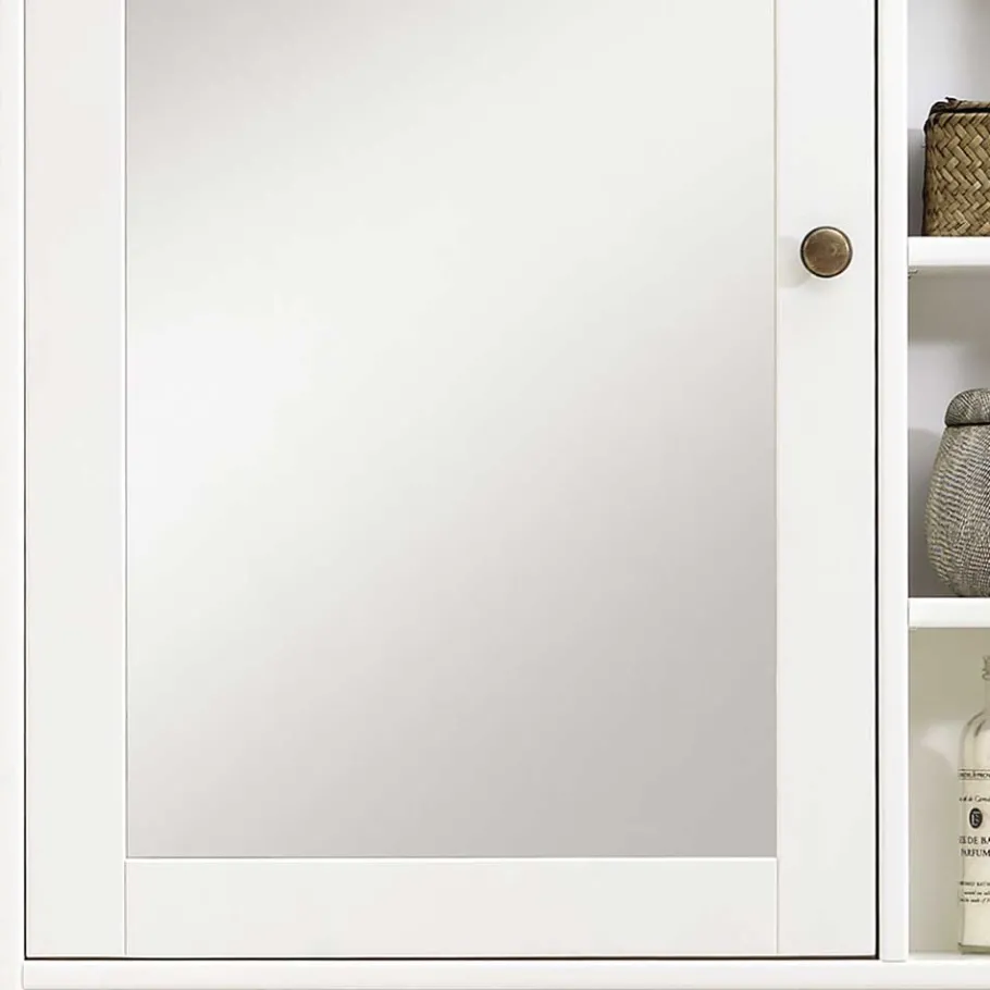 Clearance Wohnen Bad Spiegelschrank mit Regal in Weiß - Lousias