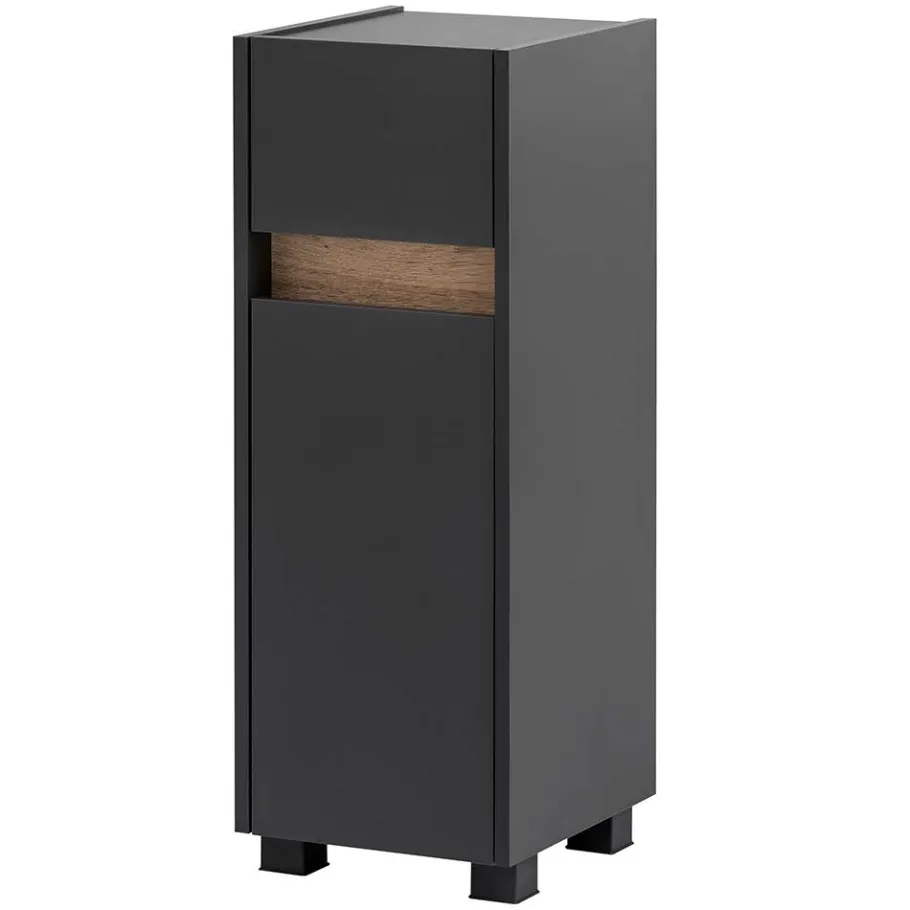 Discount Wohnen Bad Unterschrank in Anthrazit & Wildeiche - Marcius