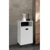 Outlet Wohnen Bad Unterschrank in Weiß mit Schwarz - Envaton