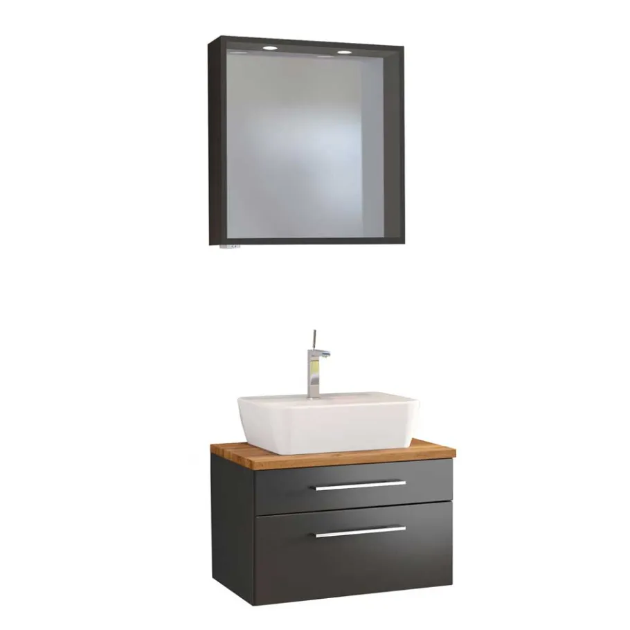 New Wohnen Bad Unterschrank inkl Waschbecken - Estregos I (zweiteilig)