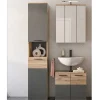 Best Wohnen Bad Waschplatz mit Hochschrank Set - Depart (dreiteilig)