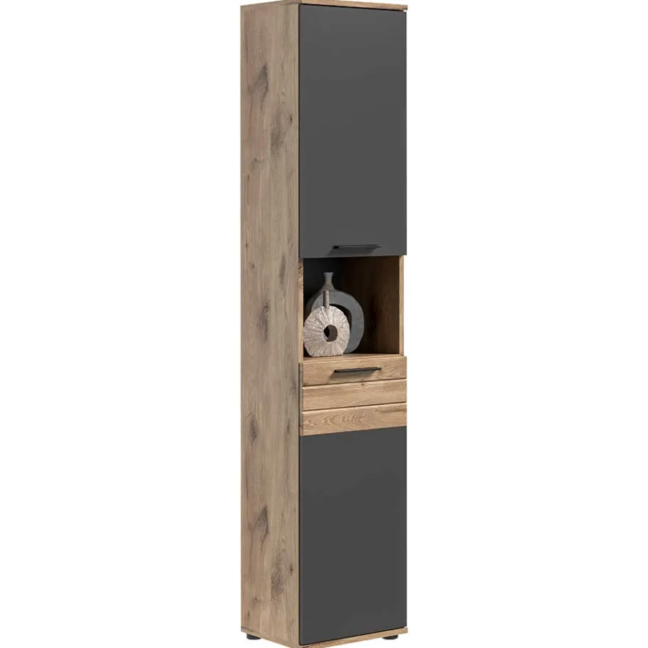 Best Wohnen Bad Waschplatz mit Hochschrank Set - Depart (dreiteilig)
