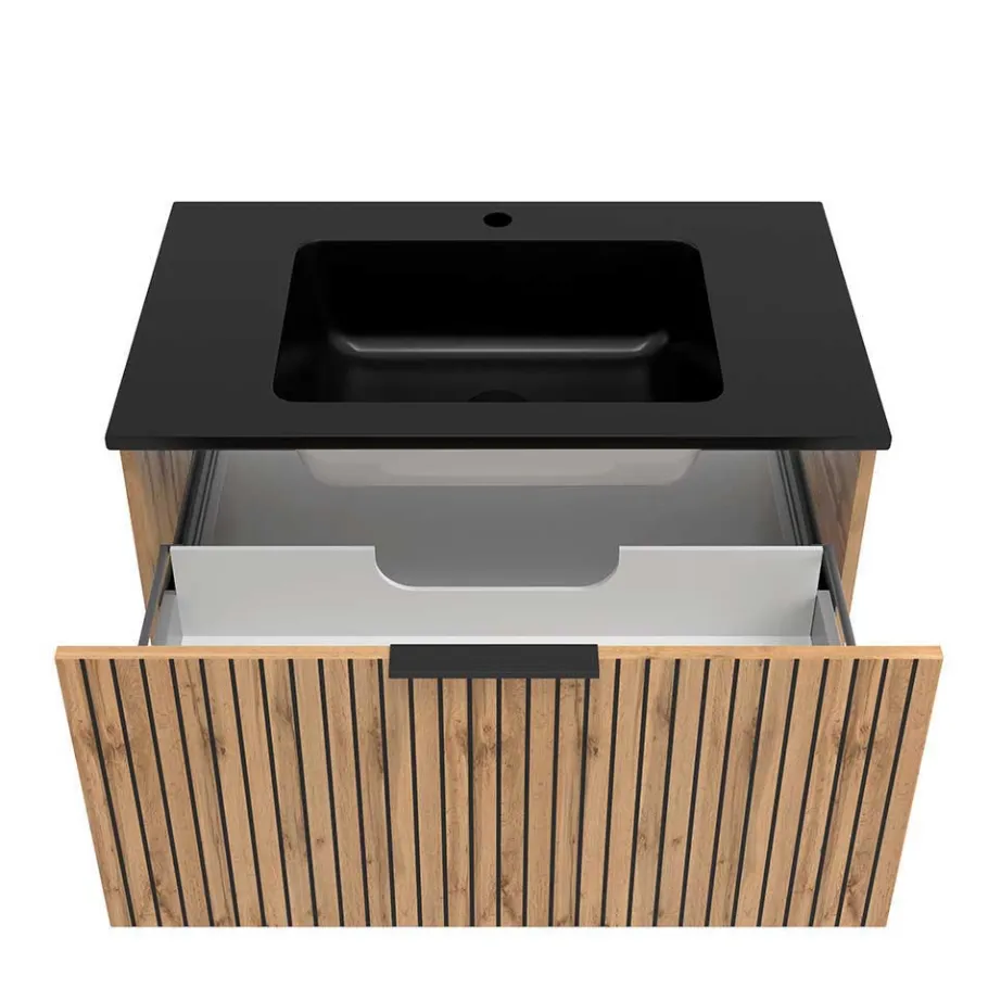 New Wohnen Bad Waschplatz Mobiliar Set - Crystoga (dreiteilig)