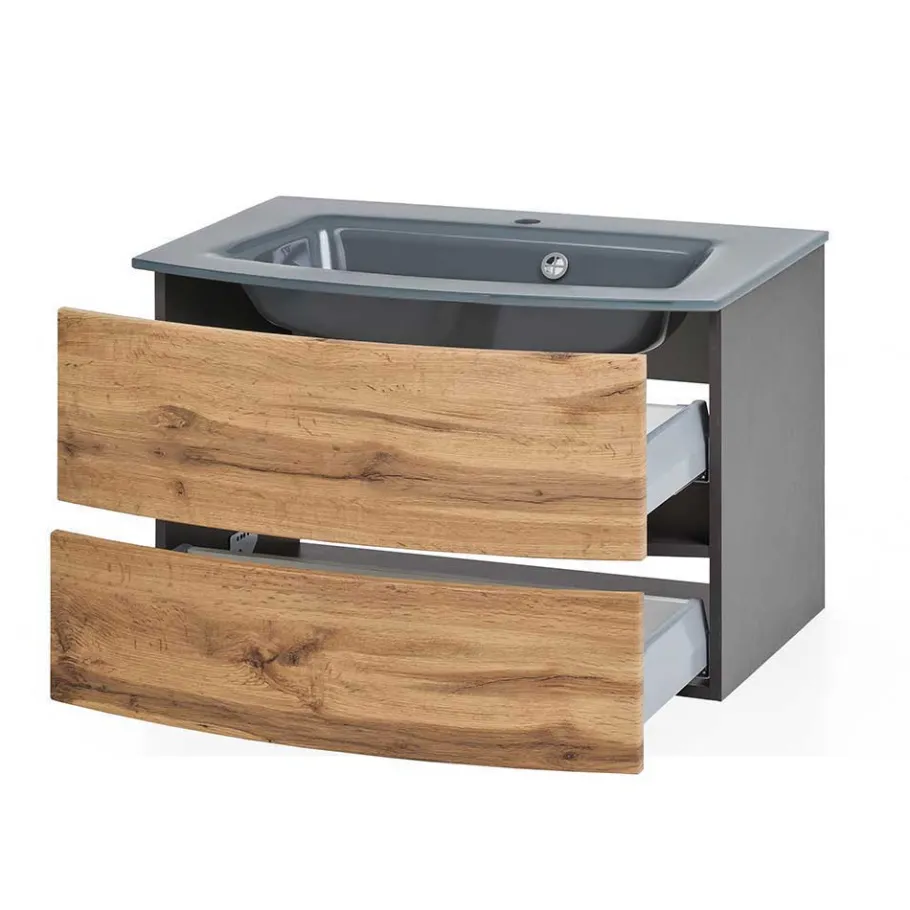 Sale Wohnen Bad Waschplatz Set & Midischrank - Vandija (dreiteilig)