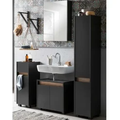 Hot Wohnen Badblock Möbel 119 cm breit - Marcius (vierteilig)