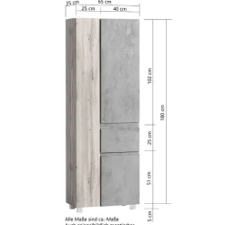 Wohnen Badeinrichtung Block Set-Angebot - Eight (fünfteilig)