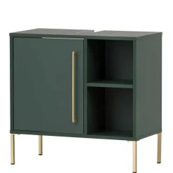 Best Wohnen Badeinrichtung Möbel in Dunkelgrün & Gold - Aqua (sechsteilig)