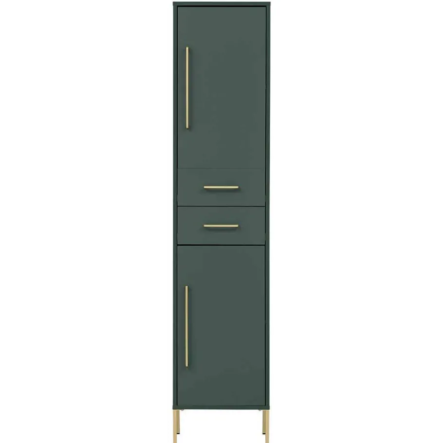 Best Wohnen Badeinrichtung Möbel in Dunkelgrün & Gold - Aqua (sechsteilig)