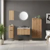 Clearance Wohnen Badeinrichtung Möbelkombi zweifarbig - Crystoga (fünfteilig)