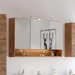 Sale Wohnen Badezimmer 3D Spiegelschrank in Holz Nachbildung - Lemnas