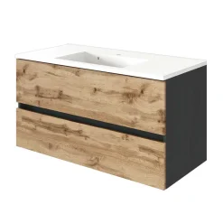 Clearance Wohnen Badezimmer Einrichtung Set - Schränke - Endely (sechsteilig)