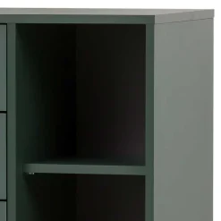 Hot Wohnen Badezimmer Highboard in Dunkelgrün & Gold - Aqua