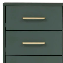 Hot Wohnen Badezimmer Highboard in Dunkelgrün & Gold - Aqua