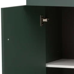 Hot Wohnen Badezimmer Highboard in Dunkelgrün & Gold - Aqua
