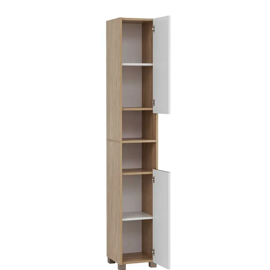 New Wohnen Badezimmer Hochschrank im Skandi Design - Ronya