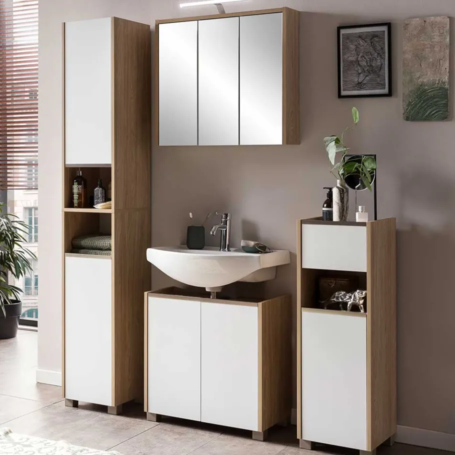 New Wohnen Badezimmer Hochschrank im Skandi Design - Ronya