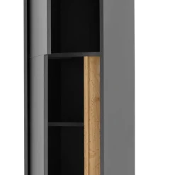 Discount Wohnen Badezimmer Hochschrank in Anthrazit - Ahilav