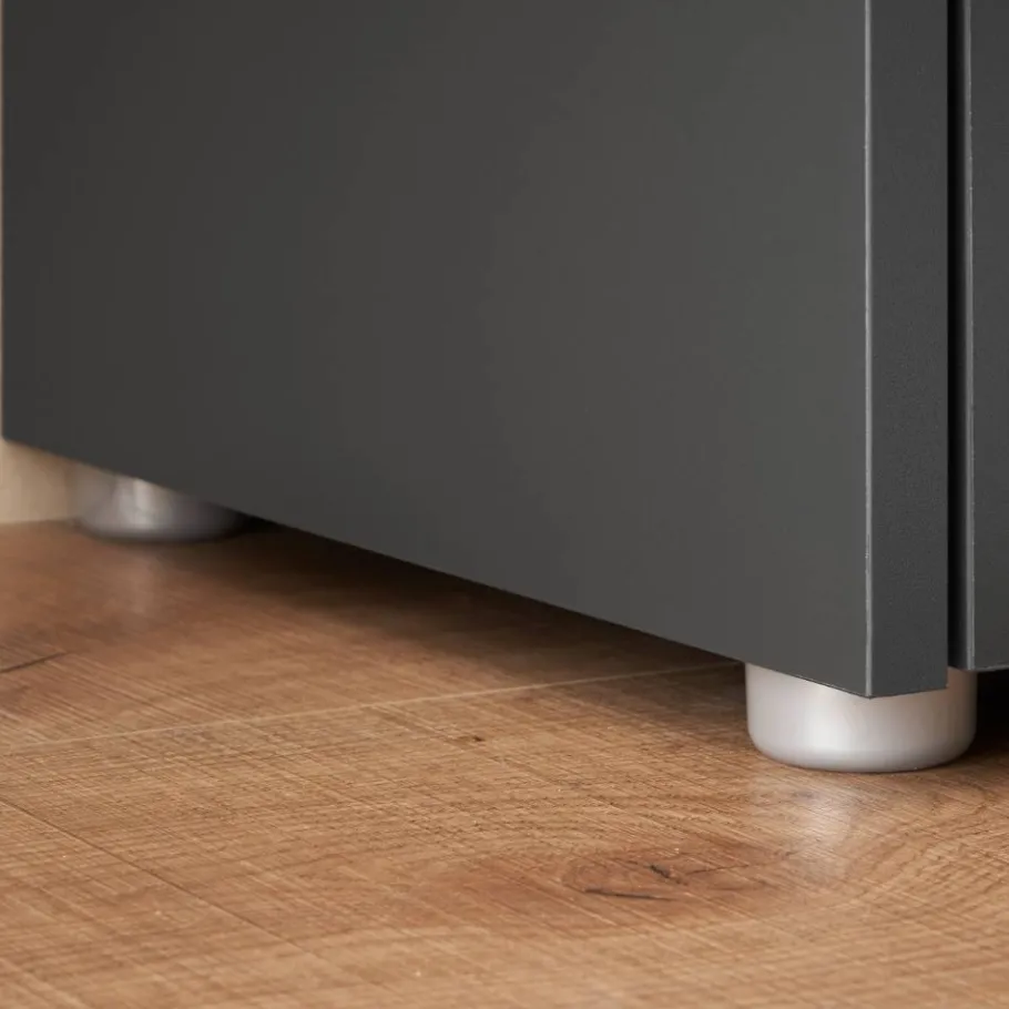 Discount Wohnen Badezimmer Hochschrank in Anthrazit - Ahilav