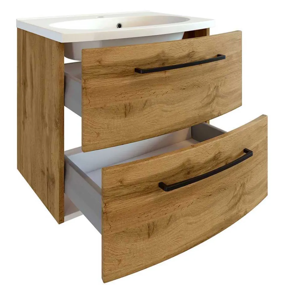 Outlet Wohnen Badezimmer Möbel Einrichtung Set - Arazony (fünfteilig)