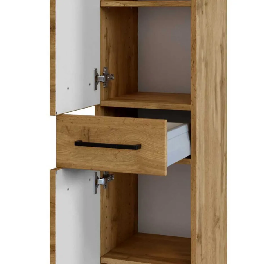 Outlet Wohnen Badezimmer Möbel Einrichtung Set - Arazony (fünfteilig)