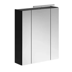 New Wohnen Badezimmer Möbelblock in Schwarz - Culina (fünfteilig)
