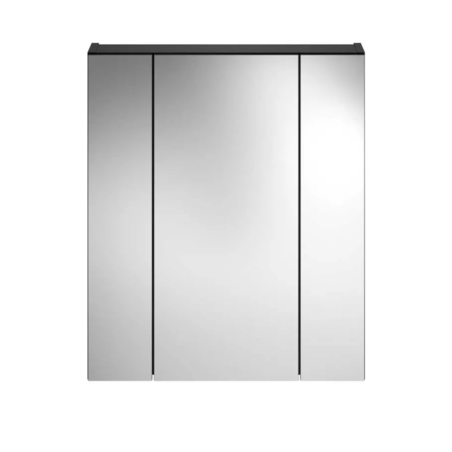 New Wohnen Badezimmer Möbelblock in Schwarz - Culina (fünfteilig)