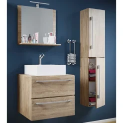 Best Wohnen Badezimmer Möbelset in Holzoptik - Caleena (dreiteilig)