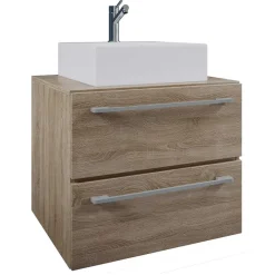 Best Wohnen Badezimmer Möbelset in Holzoptik - Caleena (dreiteilig)