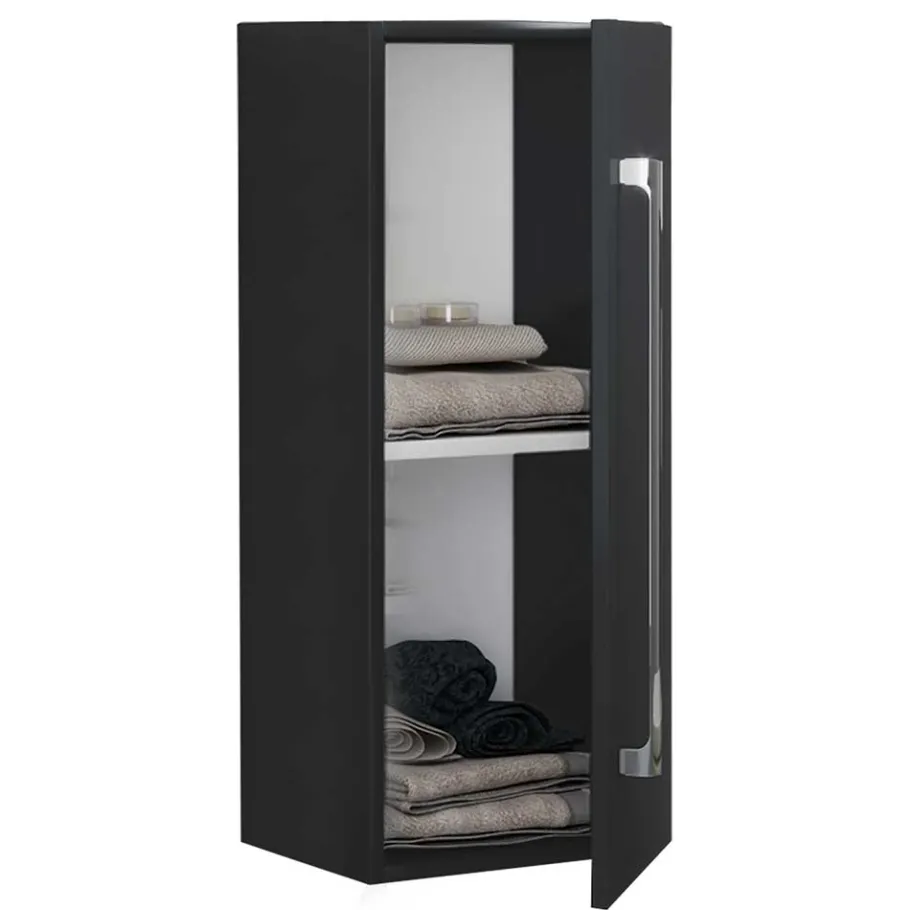 Best Wohnen Badezimmer Oberschrank in Schwarz - Gloriella