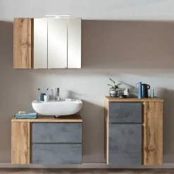 Clearance Wohnen Badezimmer Schrankset modern - Mia (dreiteilig)