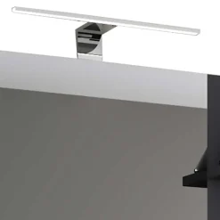Best Wohnen Badezimmer Spiegel mit Regal in Schwarz - Alberta